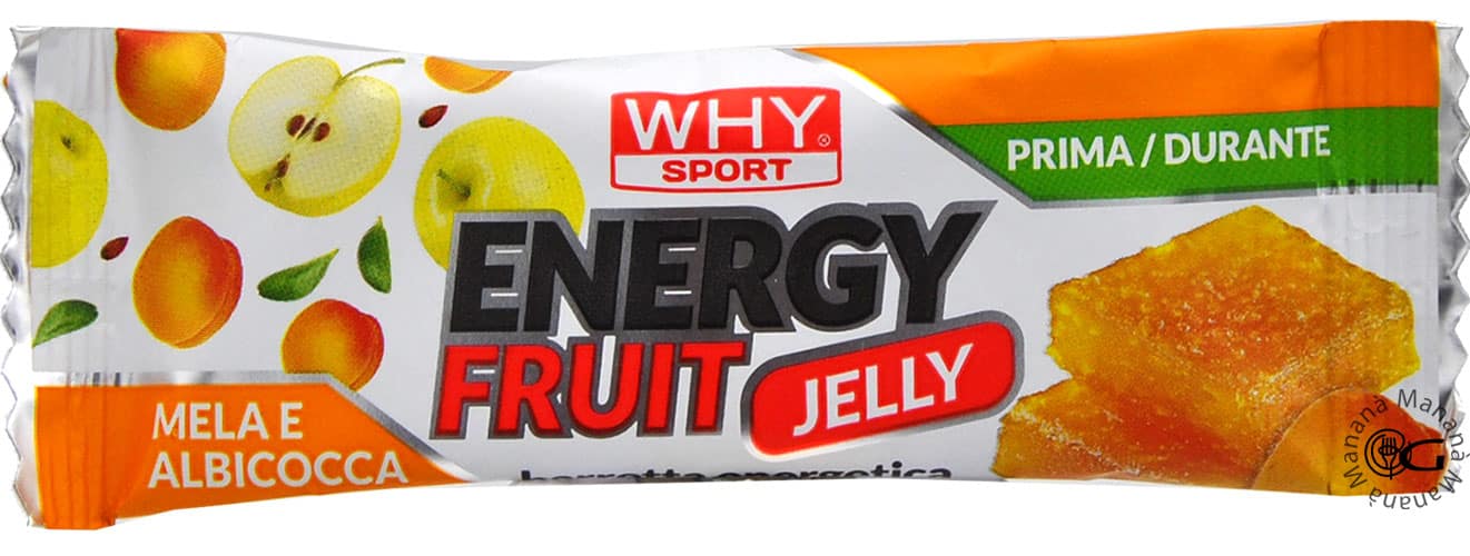 Why Sport Jelly Barretta Energetica Mela e Albicocca 30 g.