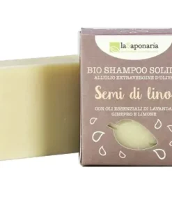 Shampoo solido ai semi di lino La Saponaria