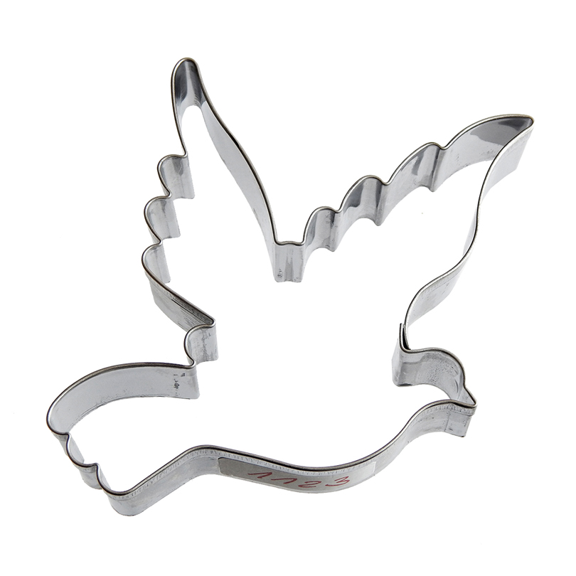 Taglia Biscotto in acciaio inox – Colomba della Pace cm 9