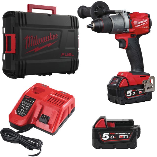 Milwaukee TRAPANO AVVITATORE CON PERCUSSIONE PROFESSIONALE M18FPD2-502X 18V - immagine 2