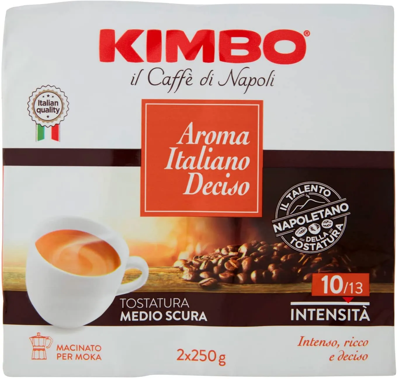 KIMBO AROMA ITALIANO GUSTO DECISO 2 X 250 GR - immagine 2