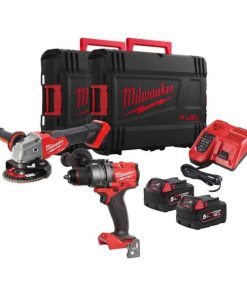 Milwaukee KIT M18 FUEL™ TRAPANO A PERCUSSIONE + SMERIGLIATRICE ANGOLARE 18V