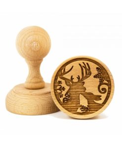 TIMBRO per BISCOTTI in legno – Cervo & Cerbiatto