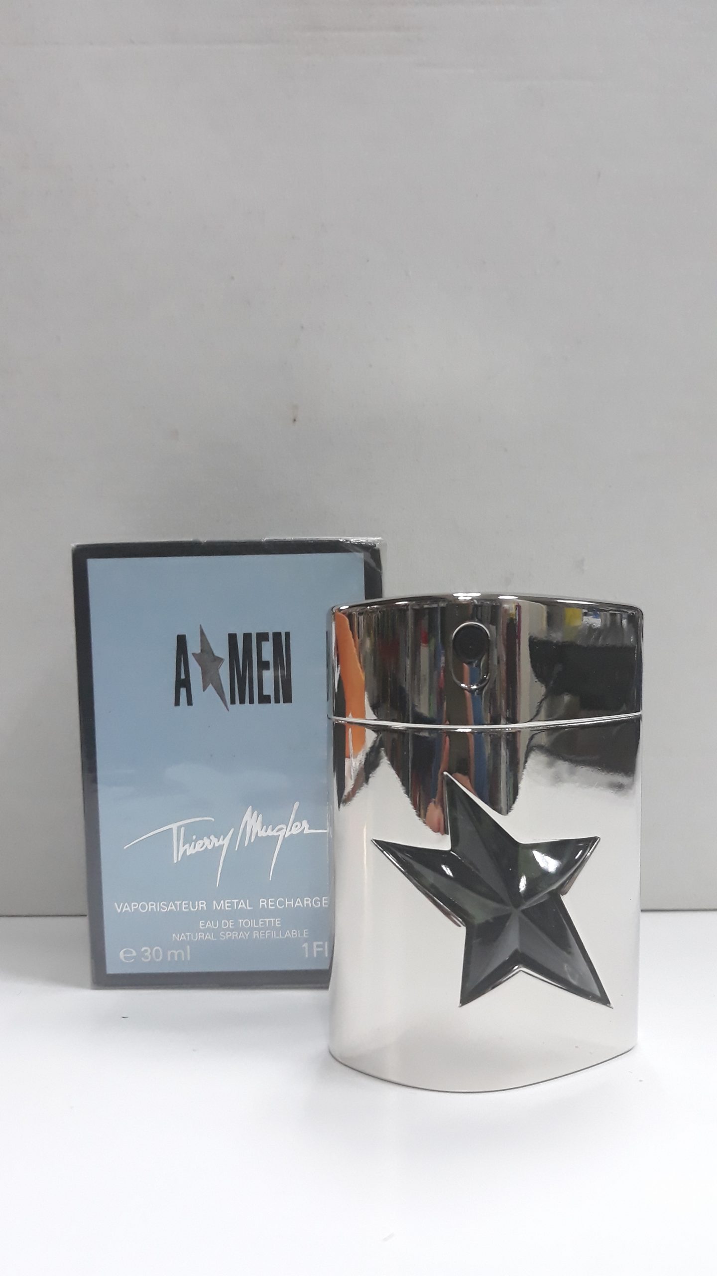 THIERRY MUGLER A MEN EAU DE TOILETTE 30 ML SPRAY RICARICABILE ASTUCCIO IN METALLO - immagine 2