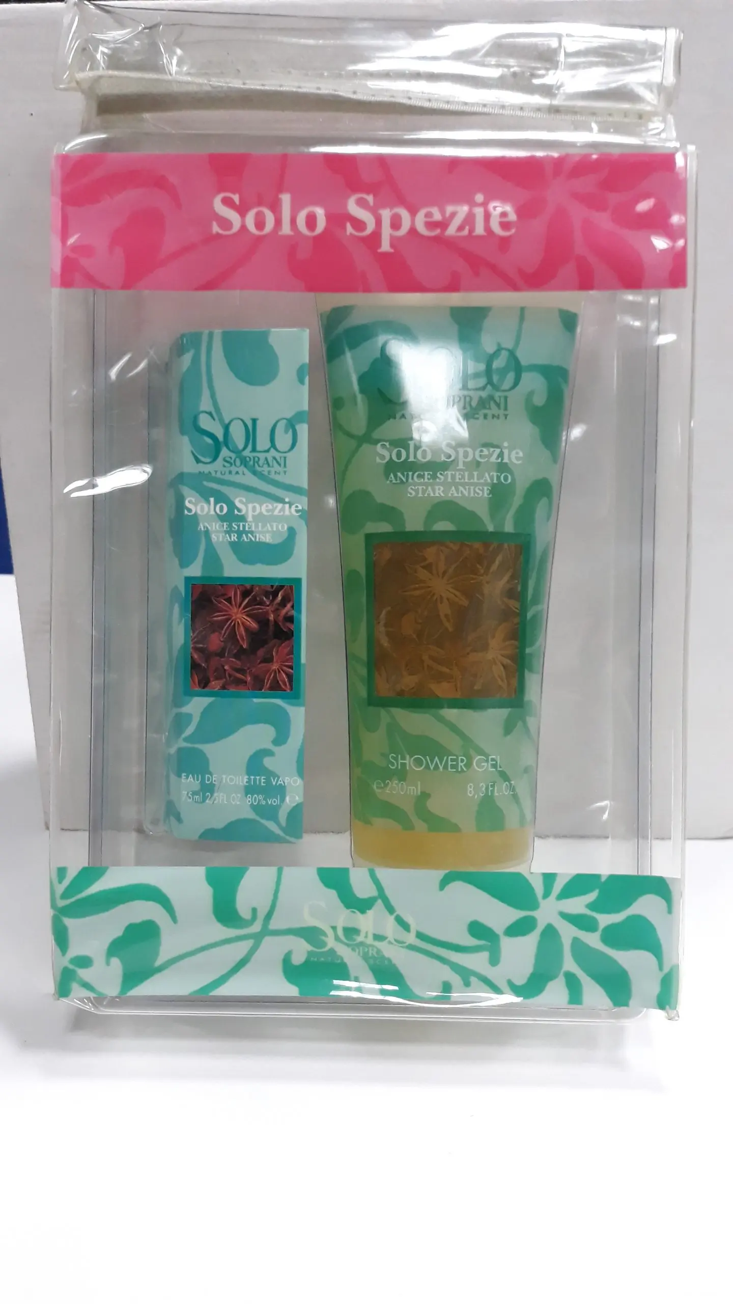 SOLO SOPRANI SOLO SPEZIE ANICE STELLATO CONFEZIONE REGALO EDT 75 ML+SHOWER GEL 250ML