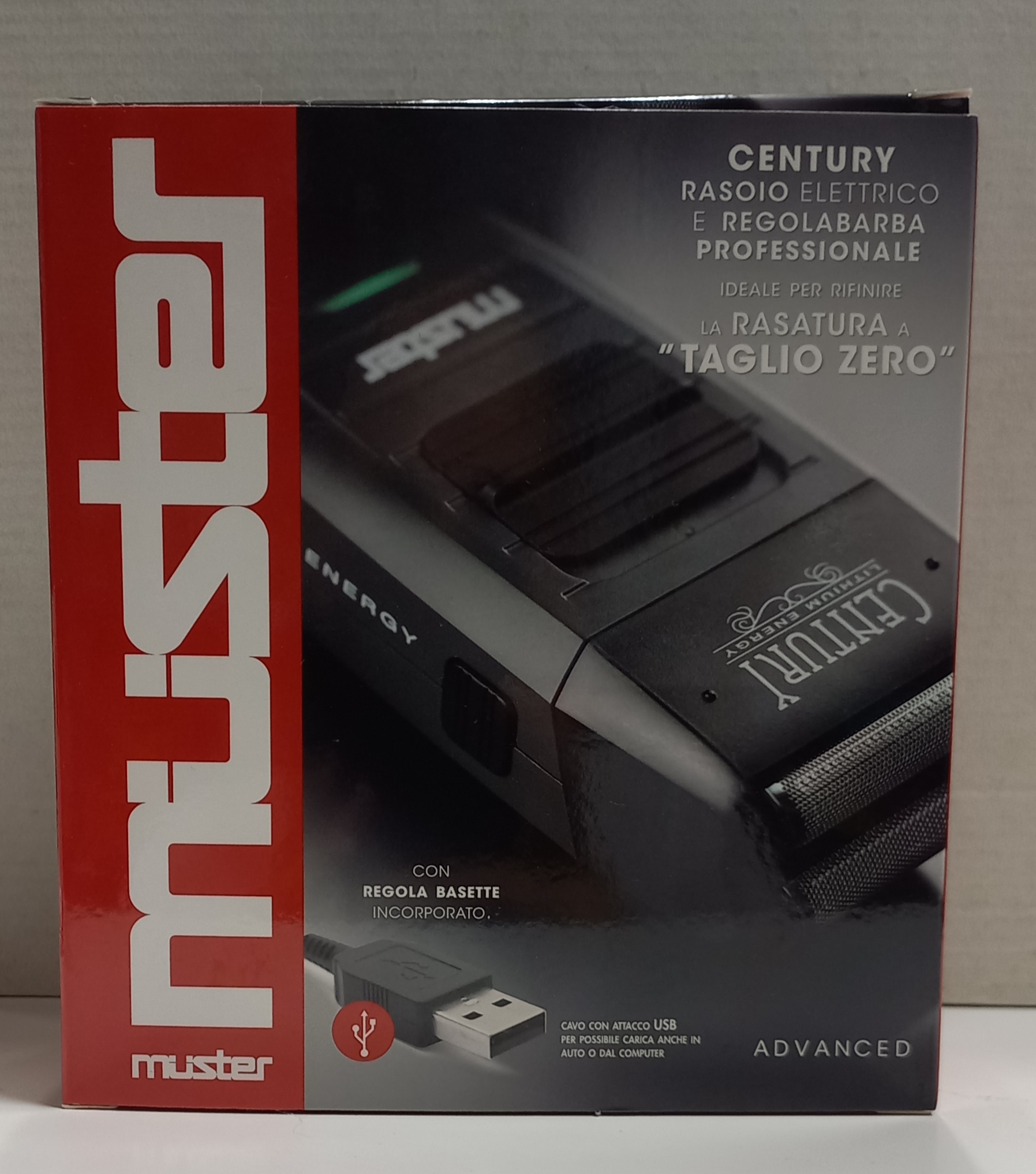 MUSTER CENTURY RASOIO ELETTRICO E REGOLABARBA PROFESSIONALE - immagine 2