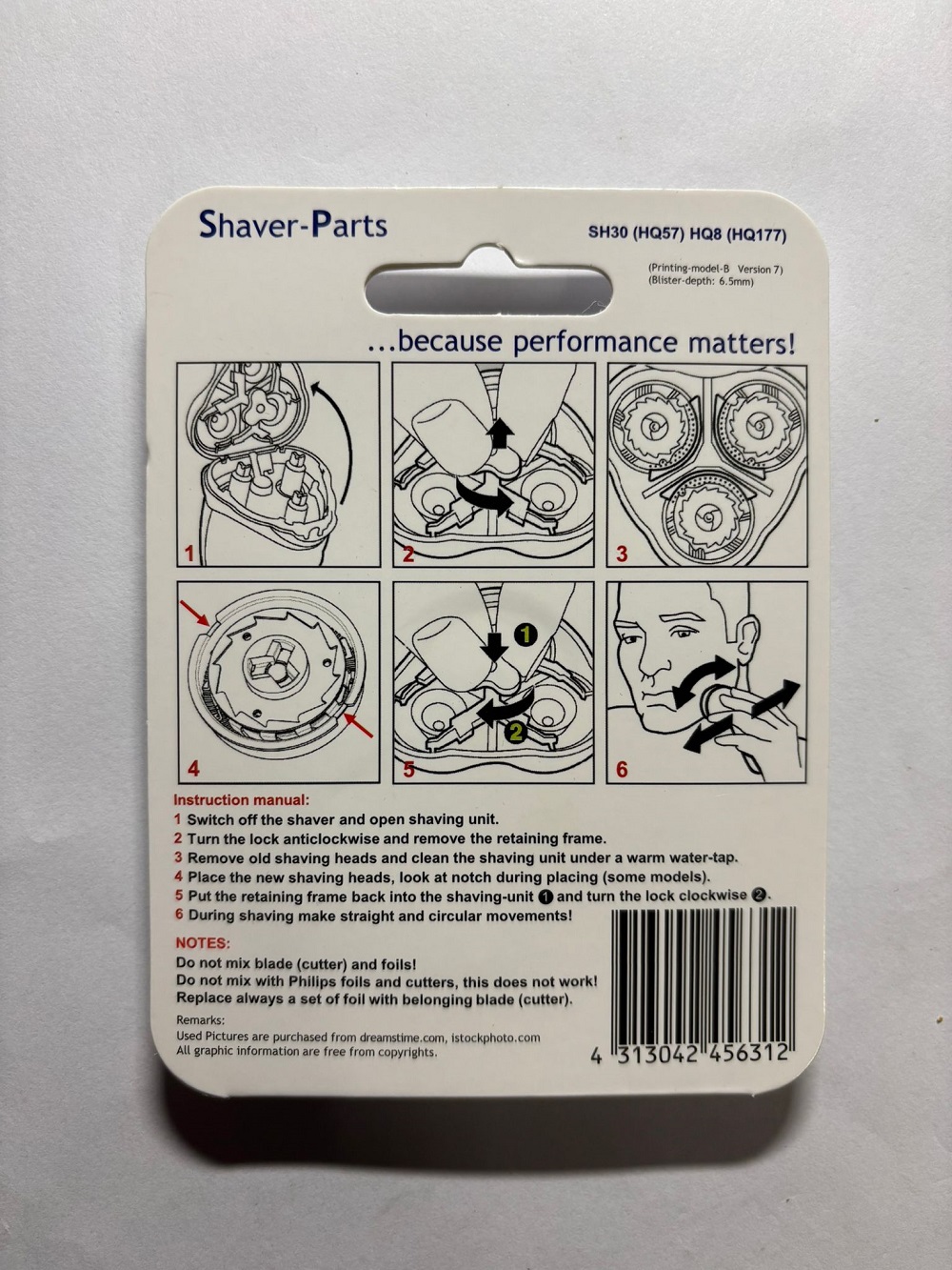 NewSpeak Testine per rasoio SH30 HQ8 - immagine 3