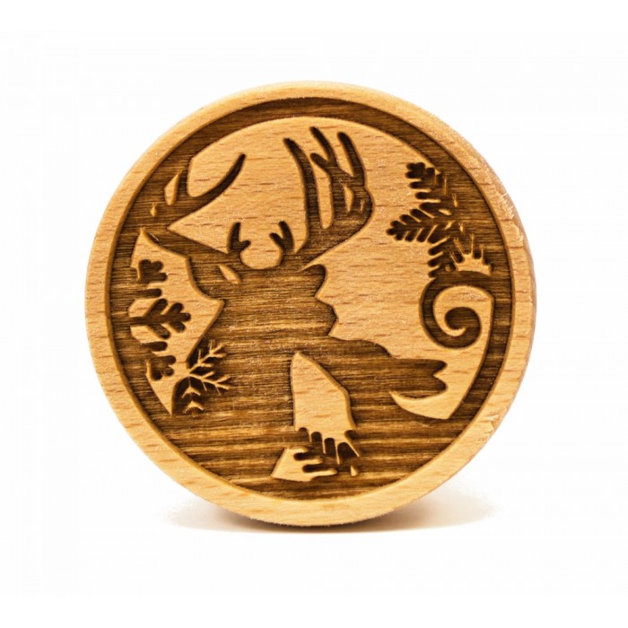 TIMBRO per BISCOTTI in legno – Cervo & Cerbiatto - immagine 3