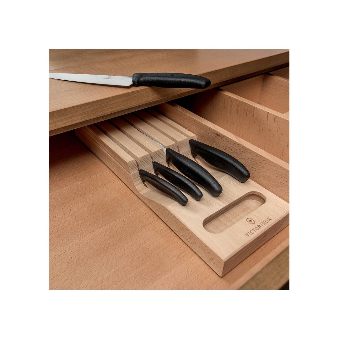Ceppo Porta Coltelli da Cassetto Victorinox con 5 Coltelli Swiss Modern - immagine 3