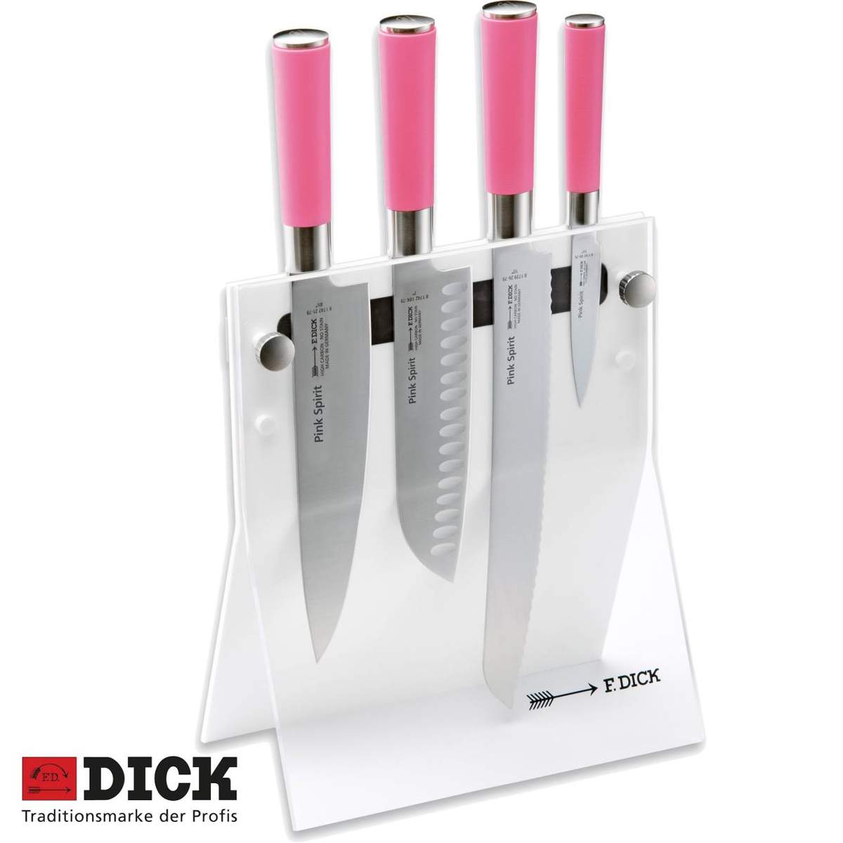 Set 4 coltelli Dick Pink Spirit + ceppo Dick - immagine 3