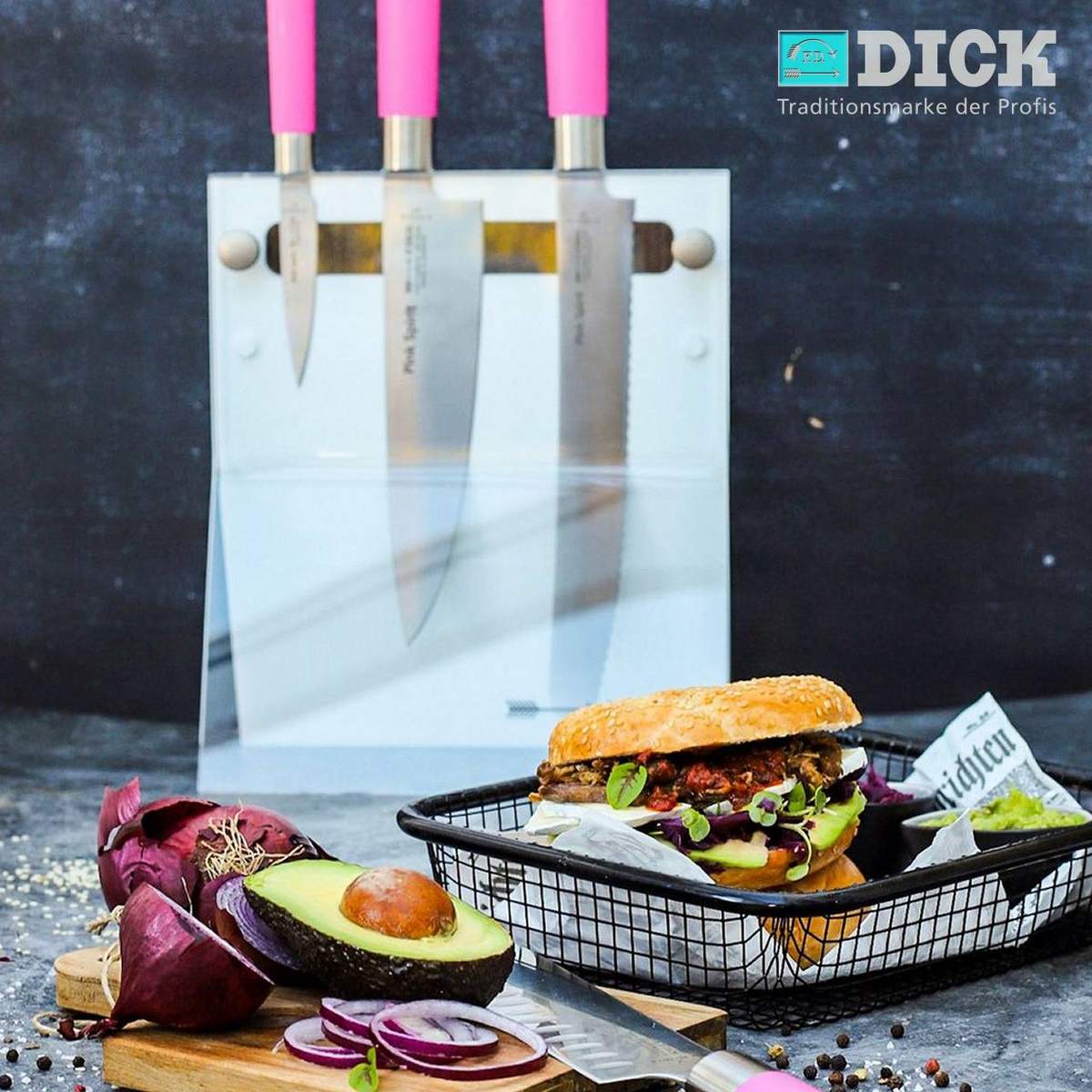 Set 4 coltelli Dick Pink Spirit + ceppo Dick - immagine 5