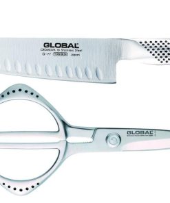 Set coltello da cuoco G-77 Global + forbice da cucina Serie G