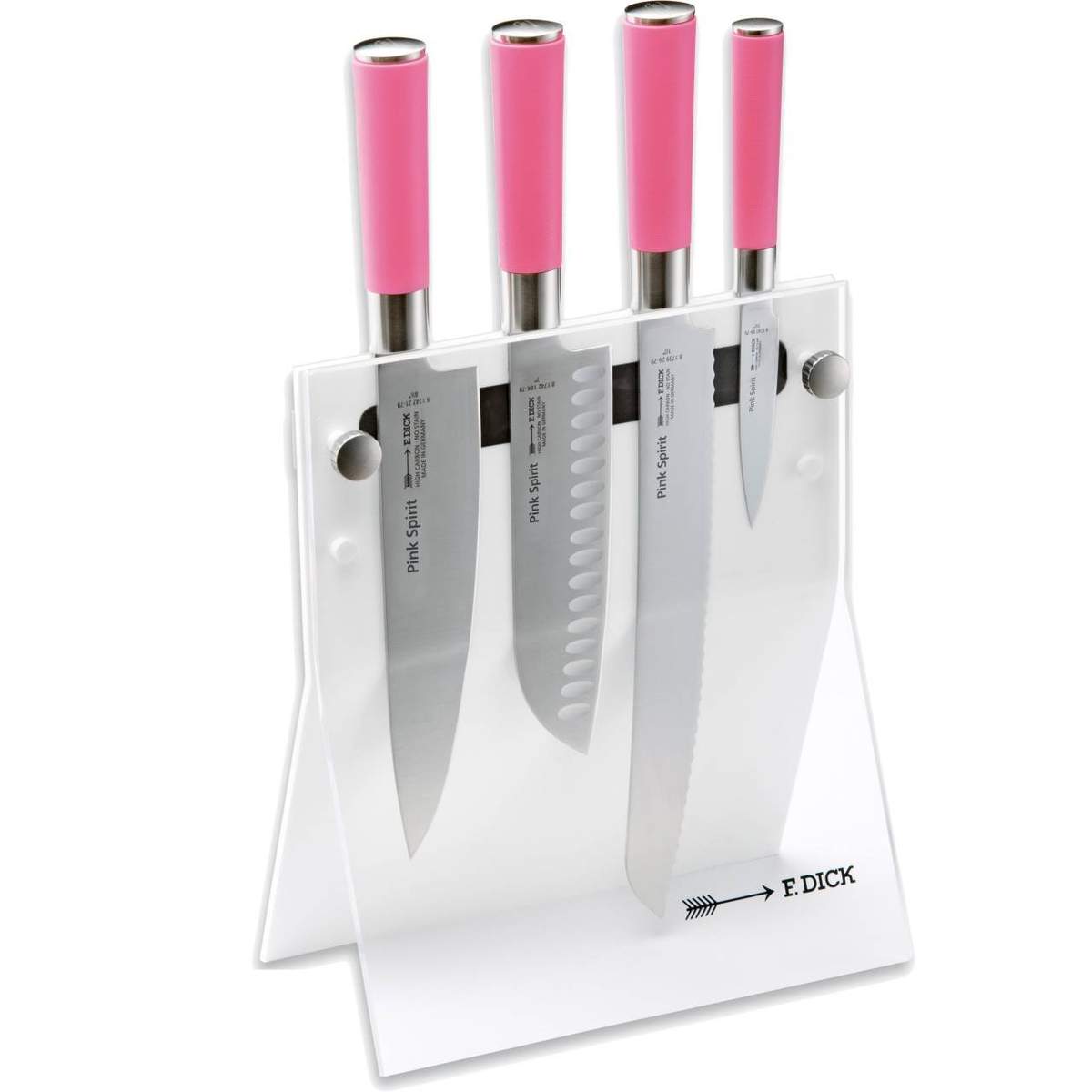 Set 4 coltelli Dick Pink Spirit + ceppo Dick - immagine 2