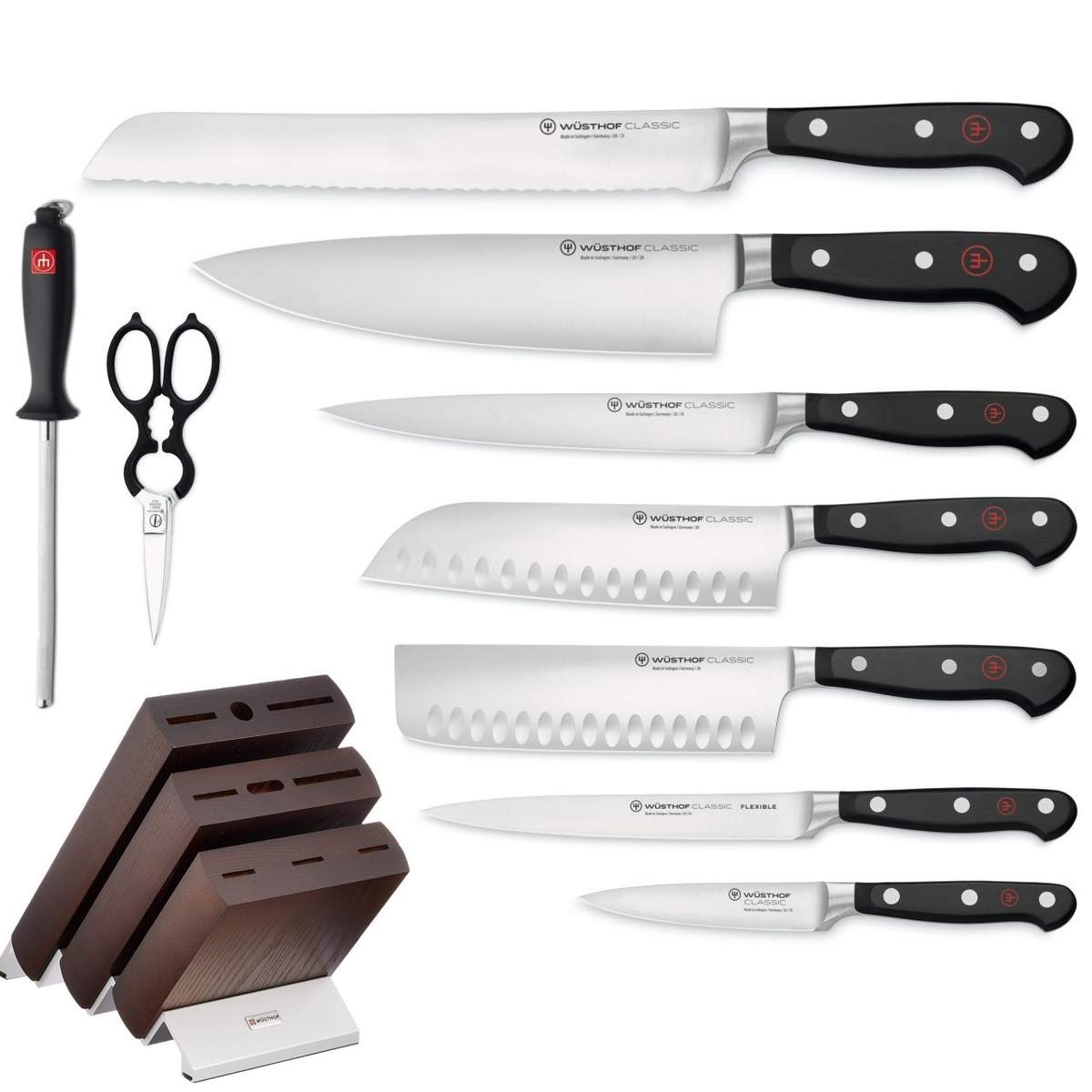 Set Wusthof 9 pezzi + ceppo - immagine 2