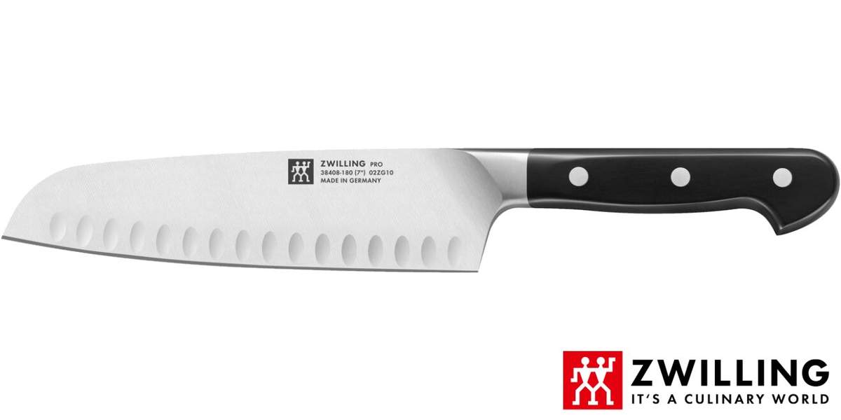 Coltello Zwilling Pro Santoku alveolato 18 cm 38408-181 - immagine 3