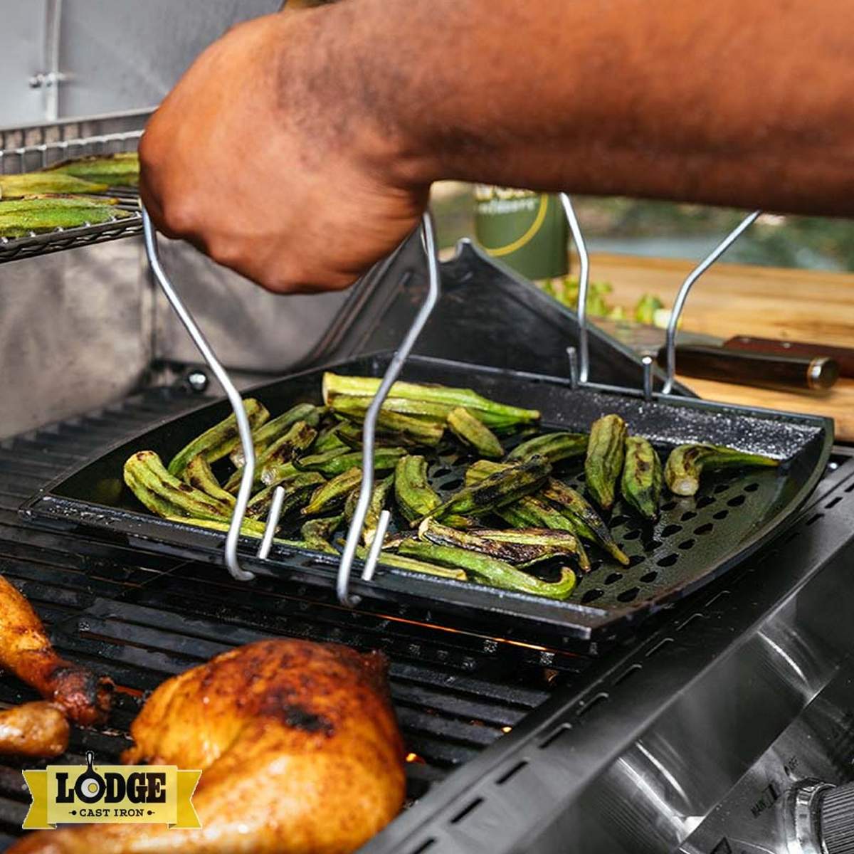 Piastra Lodge in ghisa forata L15RCGT - immagine 6