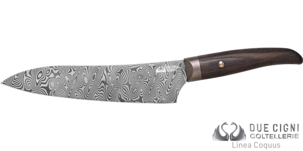 Coltello Coquus Damascus Due Cigni Chef 20cm 2C 2105 DGD - immagine 3