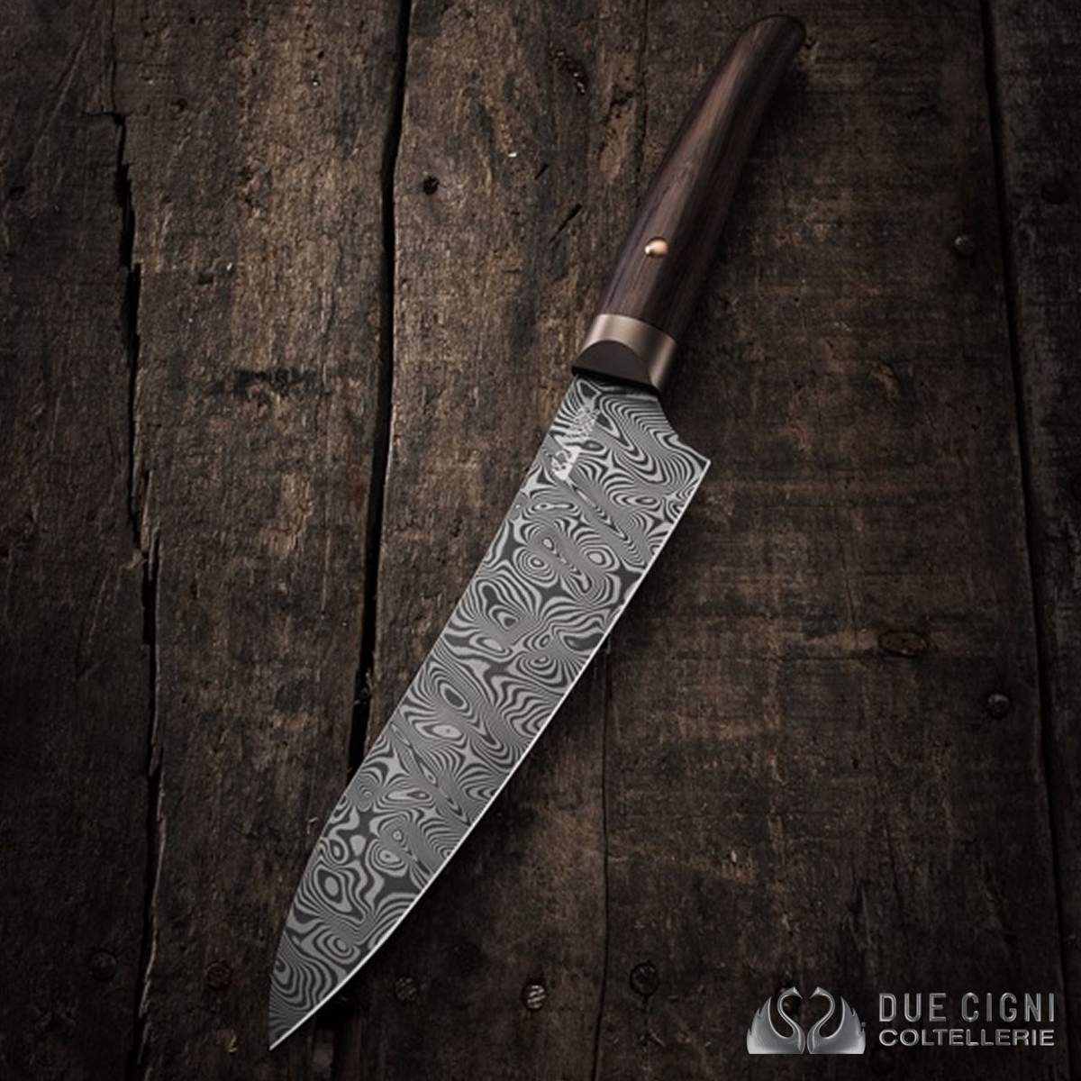 Coltello Coquus Damascus Due Cigni Chef 20cm 2C 2105 DGD - immagine 4