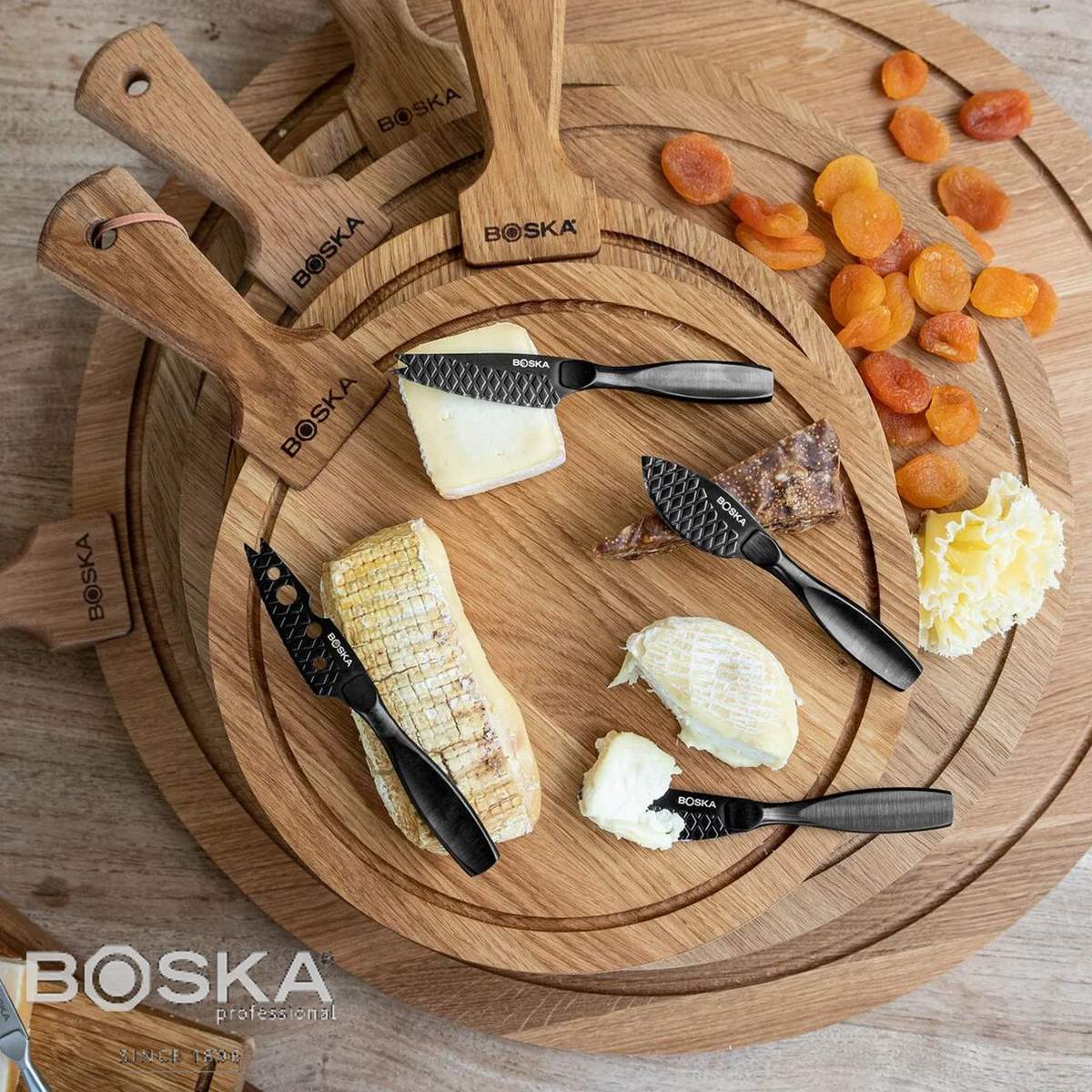 Set 4 coltelli da formaggio Monaco+ nero Boska 307088 - immagine 5