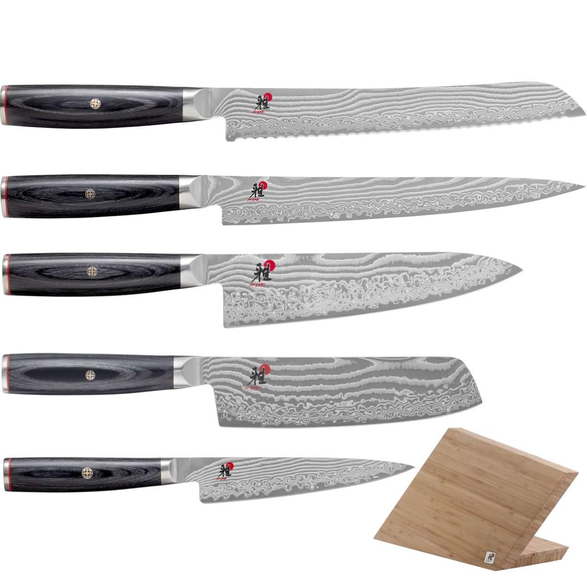 Set 5 coltelli Miyabi 5000 FCD completo di ceppo magnetico