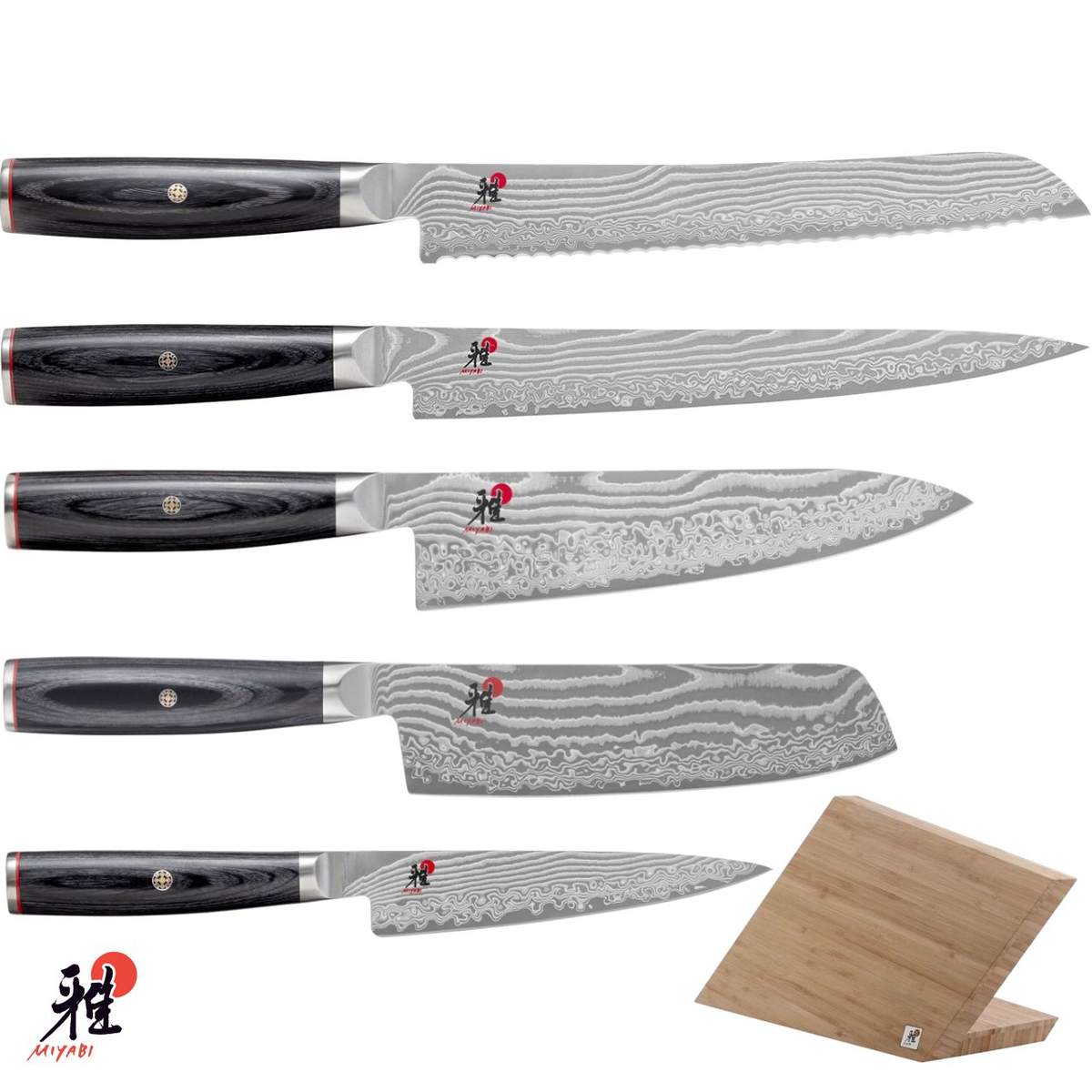 Set 5 coltelli Miyabi 5000 FCD completo di ceppo magnetico - immagine 3