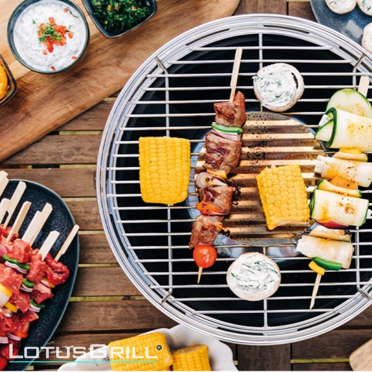 Barbecue portatile ibrido da esterno Lotus Grill LG-G34-H - immagine 6