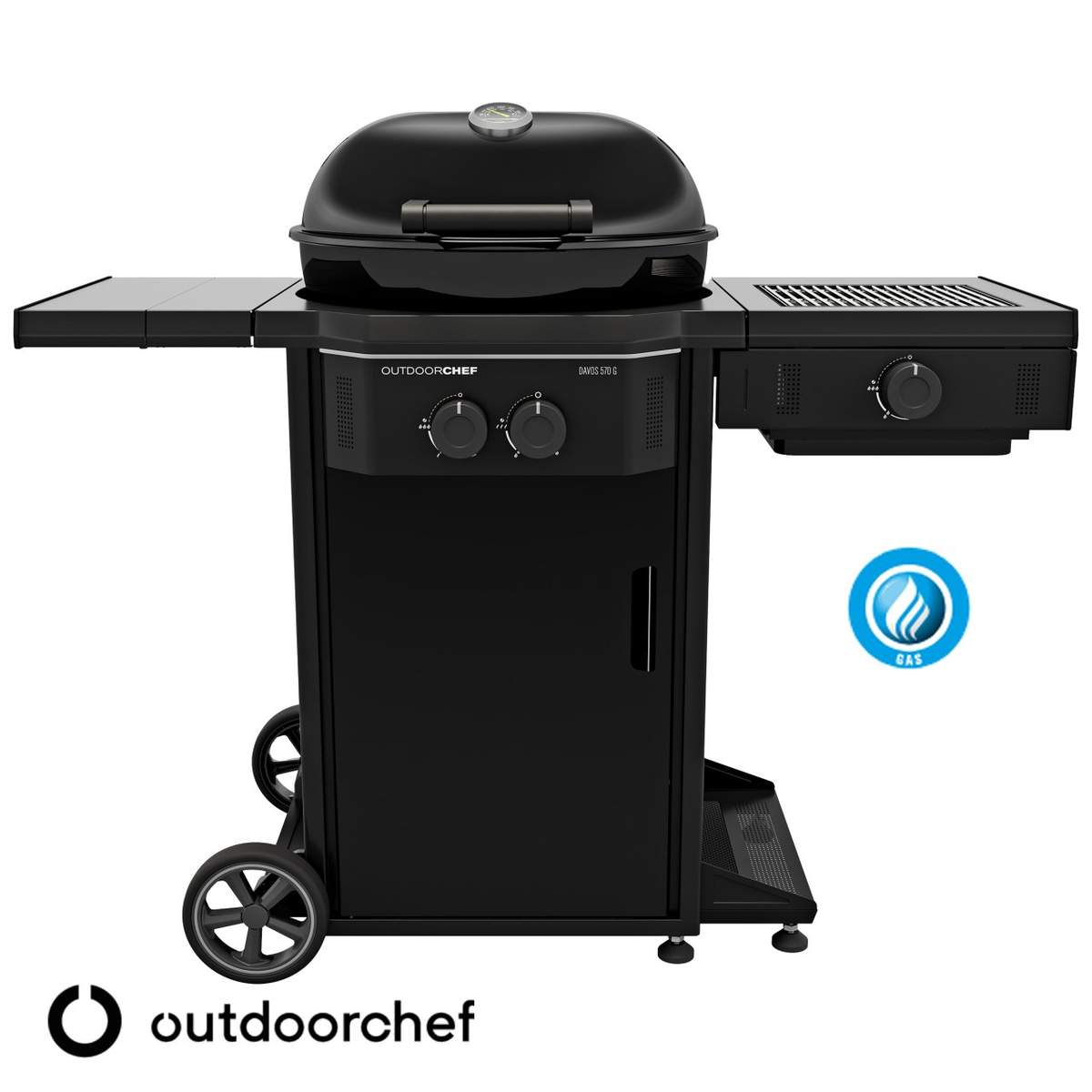 Barbecue sferico Outdoorchef Davos 570 G Pro Bz 11kg a gas ODC 18.128.81 - immagine 3