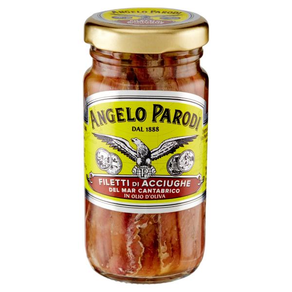 Filetti di Acciughe del Mar Cantabrico in Olio d’Oliva ANGELO PARODI 100gr