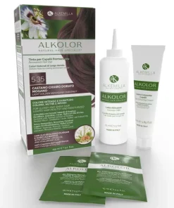 Alkolor Tinta per Capelli 5.35 Castano Chiaro Dorato Mogano Alkemilla