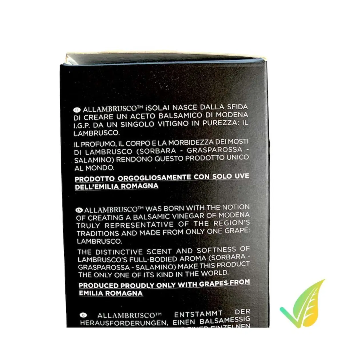 Aceto Balsamico di Modena Monovitigno IGP 250ml - immagine 4