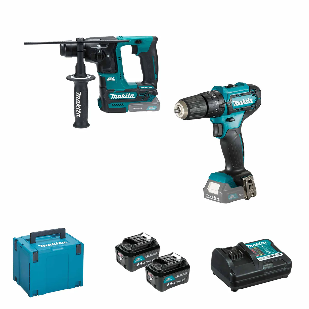 Makita CLX235SMJ KIT ELETTROUTENSILI 12V 4AH BATTERIE CARICATORE