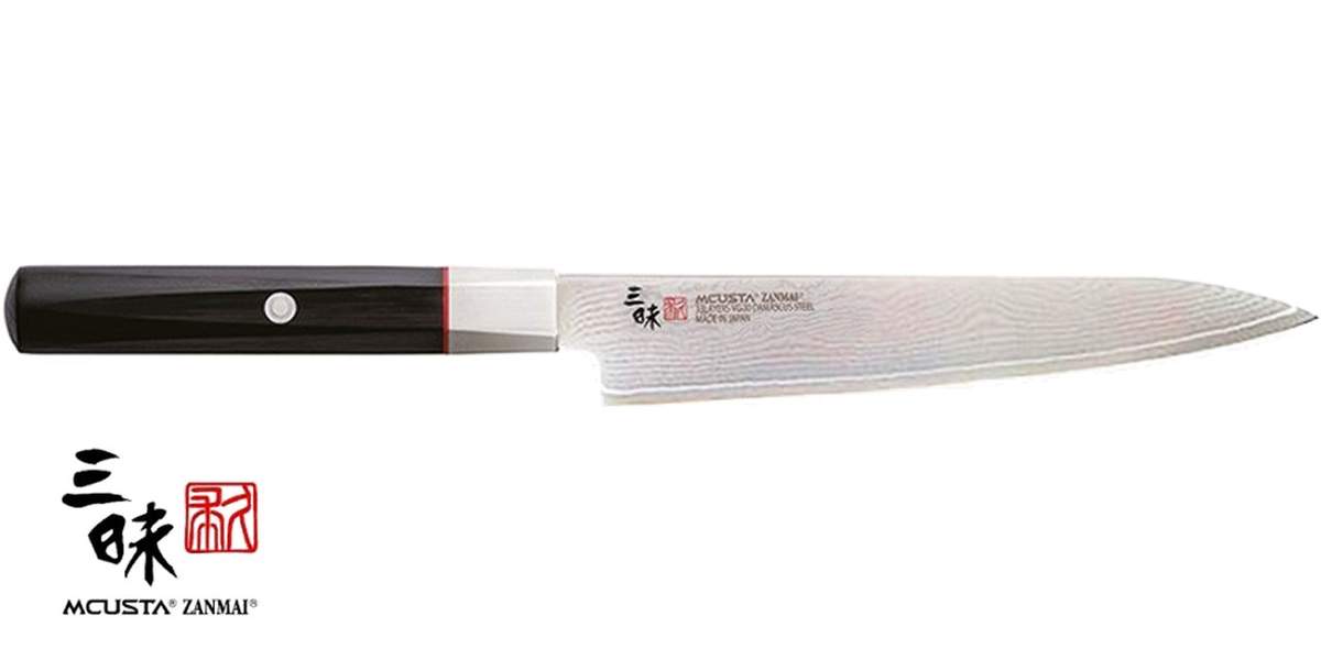 Coltello Petty 15 cm Mcusta Zanmai Hybrid Damascus Splash HZ2-3002DS - immagine 3