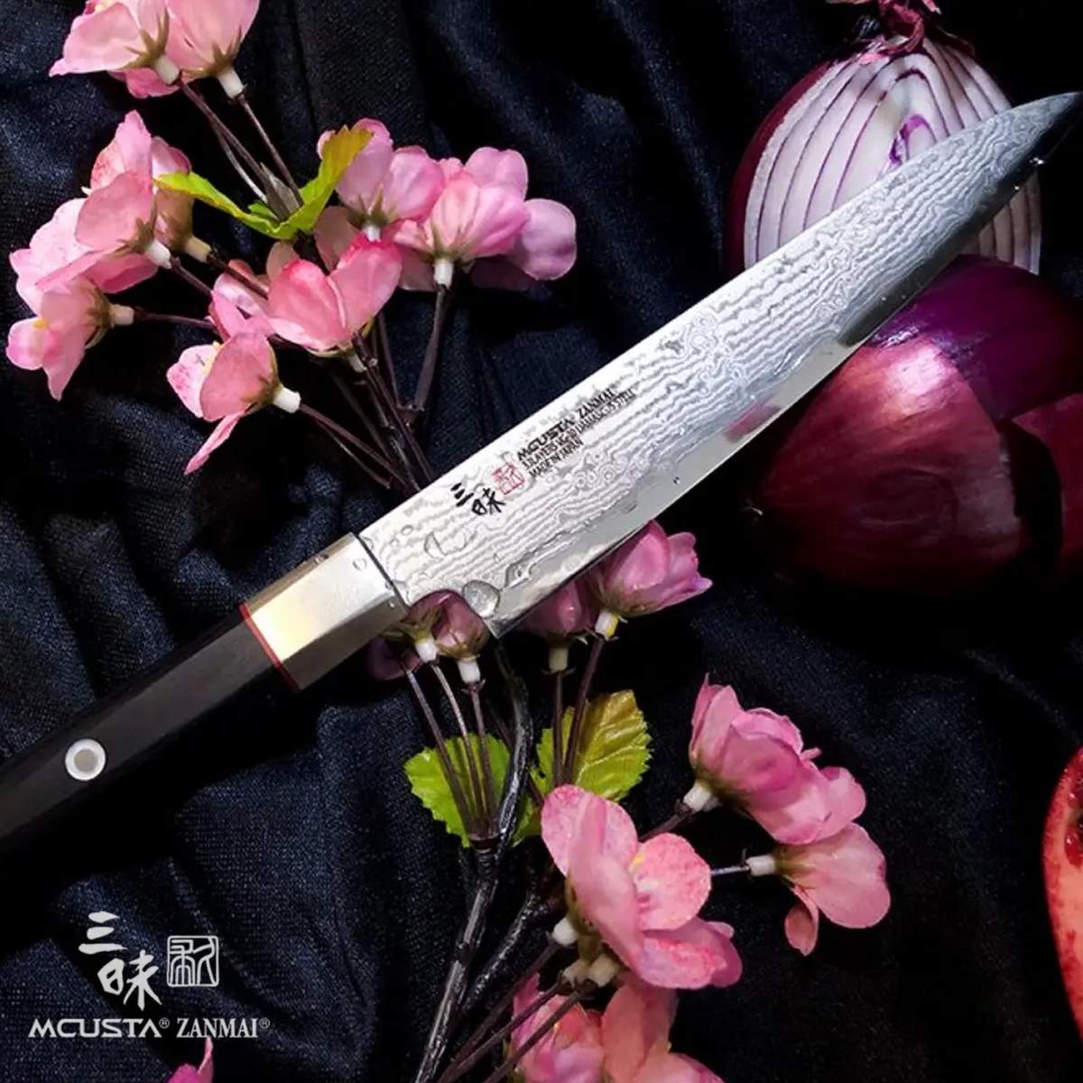 Coltello Petty 15 cm Mcusta Zanmai Hybrid Damascus Splash HZ2-3002DS - immagine 7