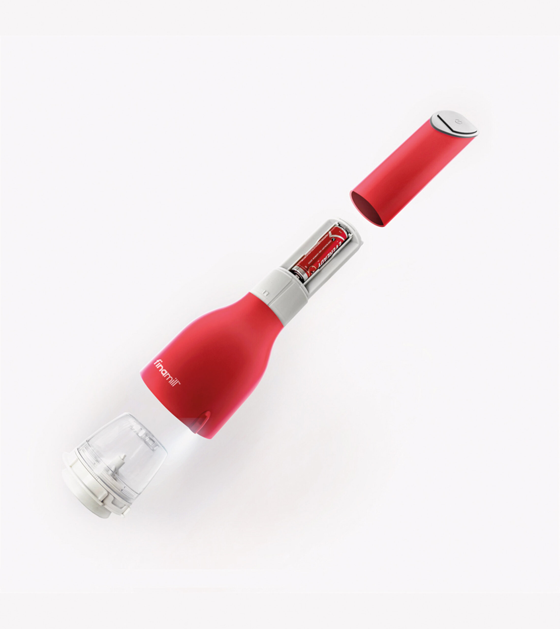 Macina sale, pepe, spezie a batteria – FinaMill rosso - immagine 4