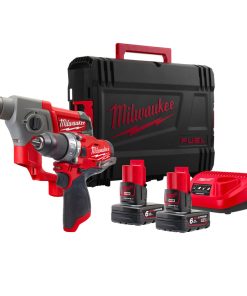 Milwaukee M12 FPP2F2-602X KIT TASSELLATORE E TRAPANO A PERCUSSIONE 12V