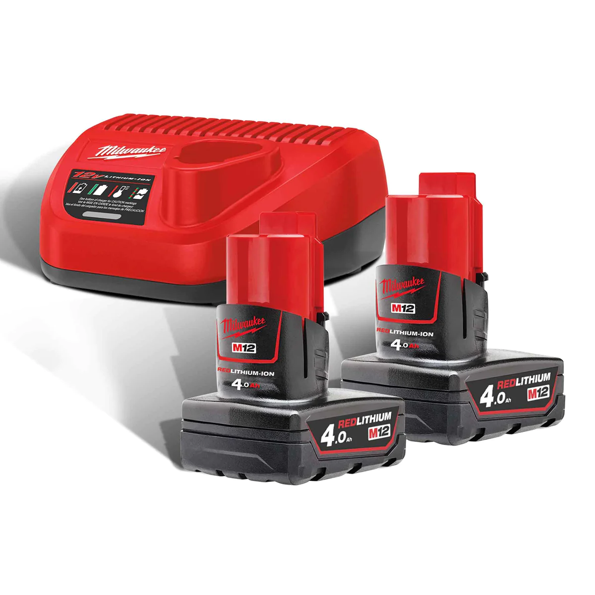 Milwaukee M12NRG-402 KIT BATTERIE 12V 4.0AH - immagine 2