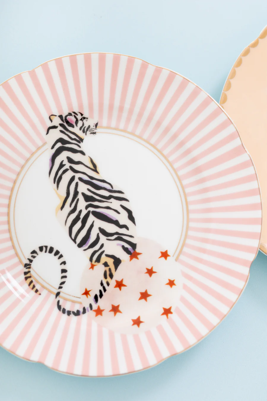 Yvonne Ellen Set 4 Piattini da Dolce Tigre/Elefante/Pappagallo/Leopardo - immagine 5