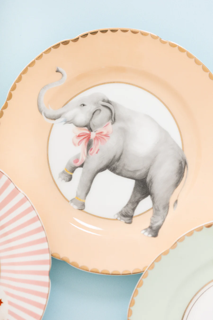 Yvonne Ellen Set 4 Piattini da Dolce Tigre/Elefante/Pappagallo/Leopardo - immagine 7