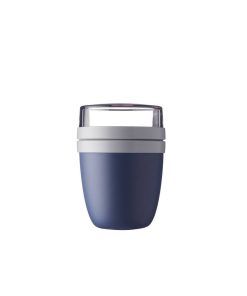 Portavivande & Lunch Box “Ellipse” Blu – 2 contenitori (ml 500+200