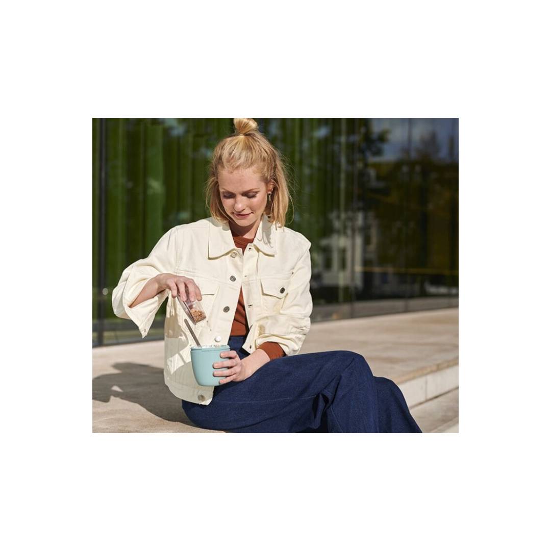 Portavivande & Lunch Box “Ellipse” Blu – 2 contenitori (ml 500+200 - immagine 4