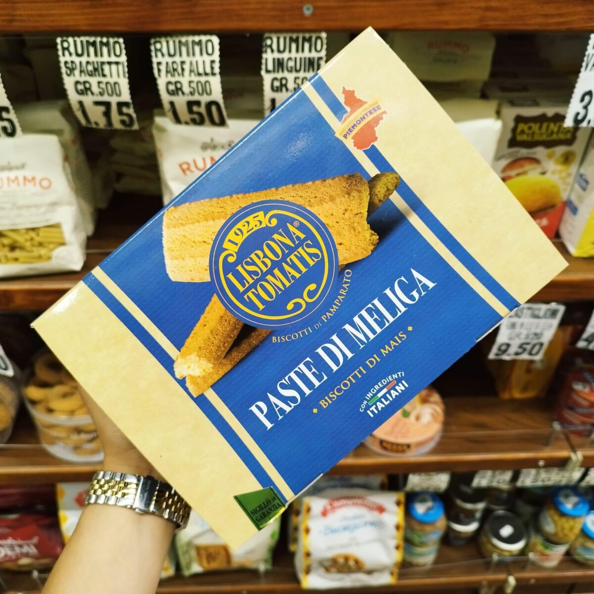 Lisbona Tomatis Paste Di Meliga Lunghe 1925 Biscottificio Di Pamparato