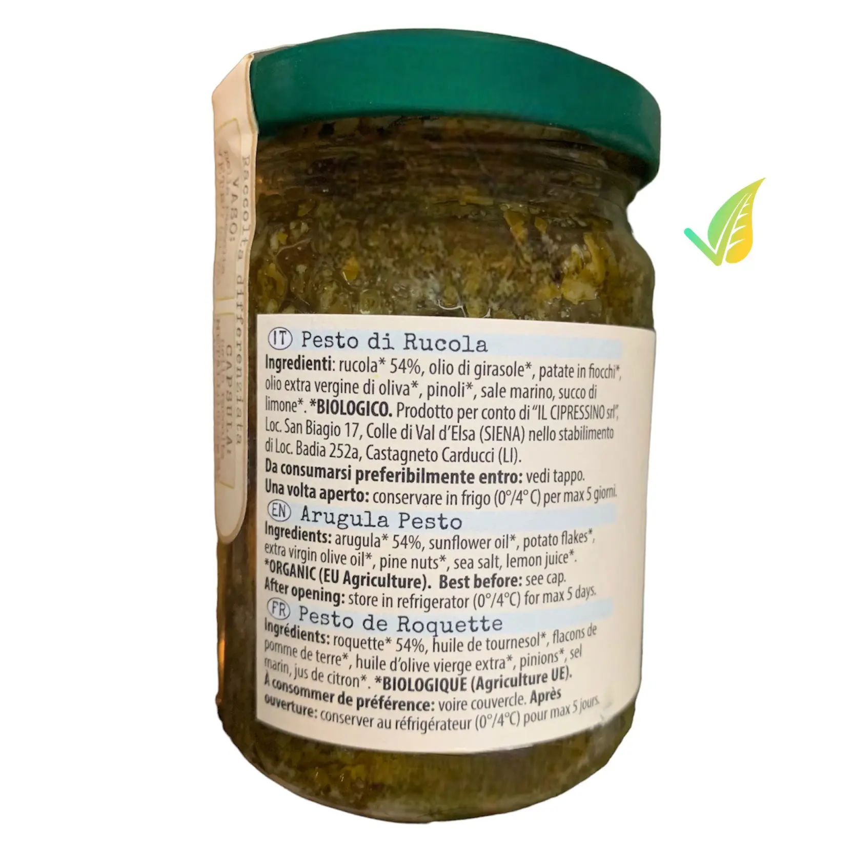 Pesto di Rucola Biologico 130g - immagine 3
