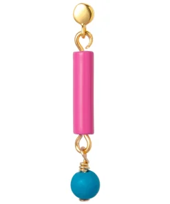 Lulu Copenhagen Orecchino Topping Short Pipe Placcato Oro