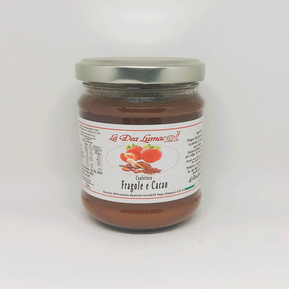 Confettura di fragole e cacao