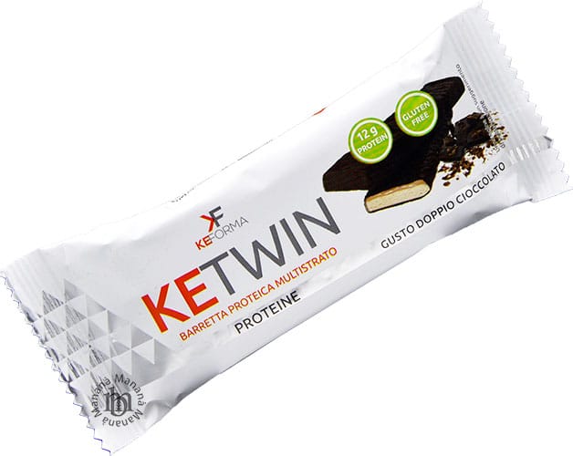 KeForma Barretta Proteica Senza Polioli KE TWIN Gusto Doppio Cioccolato 40 g.