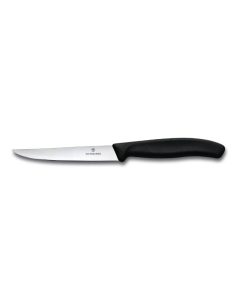 Coltello da Tavola con Lama Liscia, nero – Swiss Classic Victorinox
