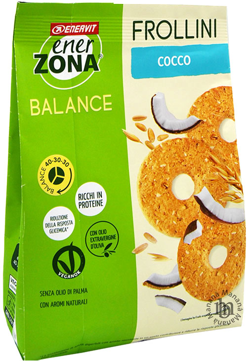 Enervit EnerZona Frollini Integrali Cocco 250 g. - immagine 2