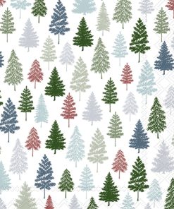IHR Schonhuber Tovaglioli di Carta Nordic Forest Blue Green