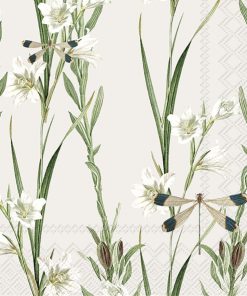 Schonhuber Tovaglioli di Carta Exotic Flora Cream