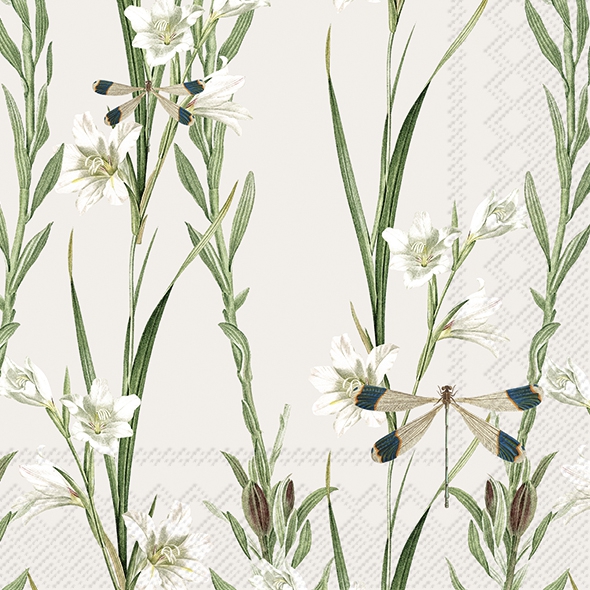 Schonhuber Tovaglioli di Carta Exotic Flora Cream